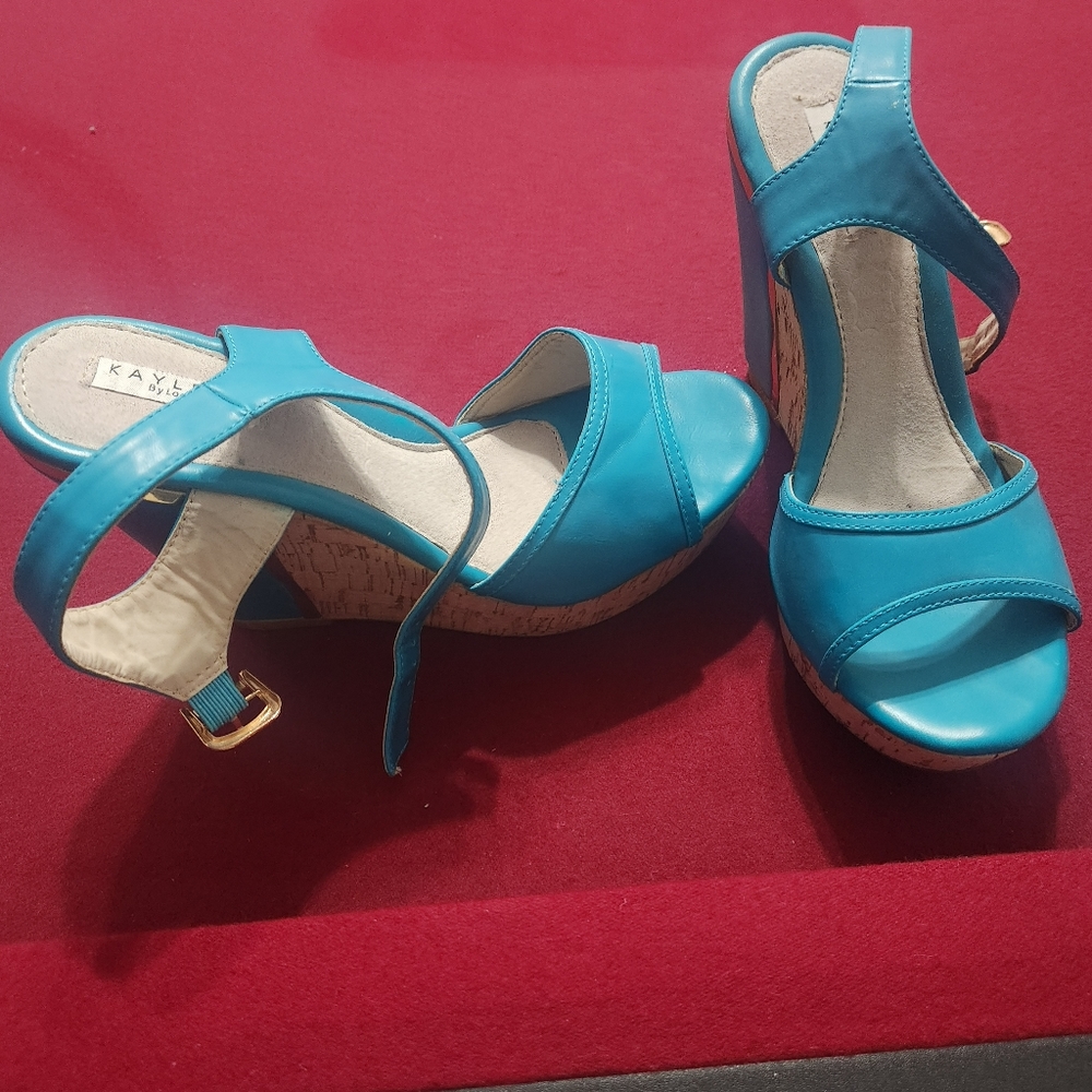 Teal sandals